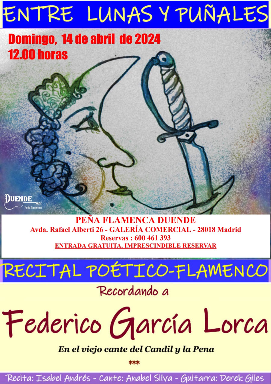 Recital poético-flamenco dedicado a Lorca - 14 de abril