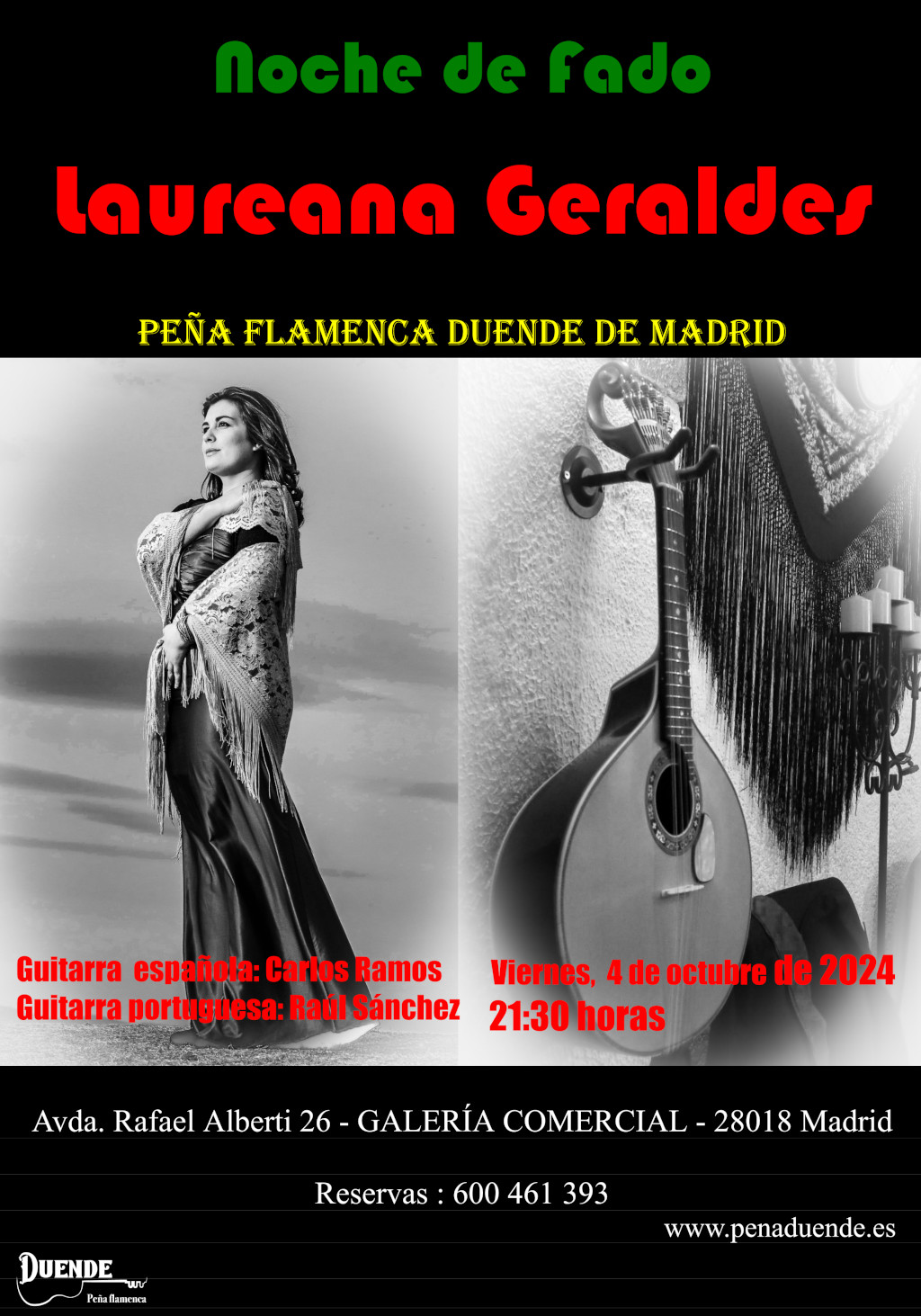 Noche de Fados con Laureana - 4 de Octubre