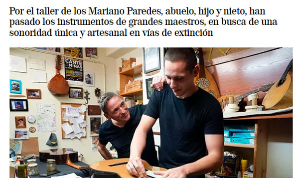 Mariano Paredes y el barniz artesanal de la guitarra