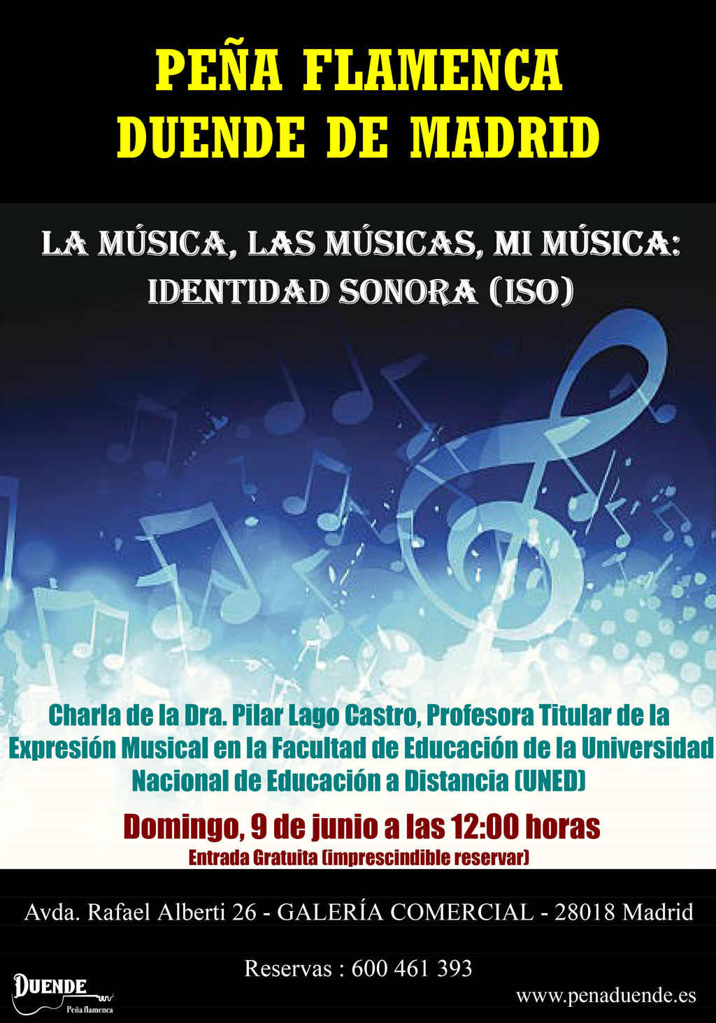 Conferencia de Pilar Lago. Domingo, 9 de junio