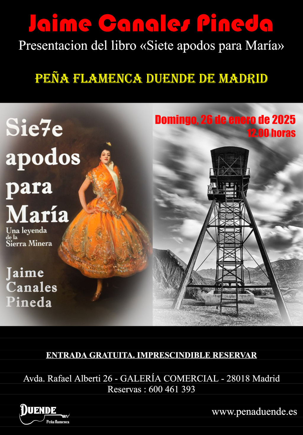 26 enero: Presentación del libro "Siete apodos para María"